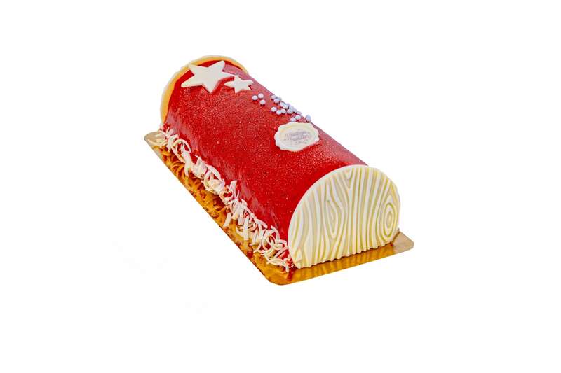 Vanille- en frambozenroomijs met meringue & frambozenspiegel