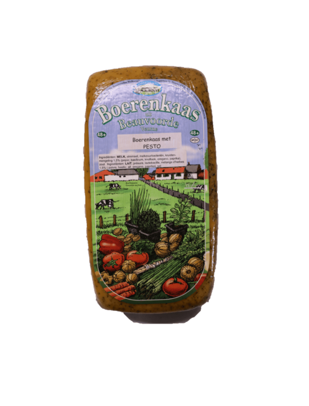 Boerenkaas met pesto
